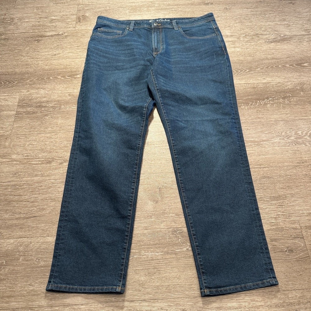 Robert Graham Jeans Mens‎ 38 DEnim Whiskers Dark Wash Italy 38x34 Cotton Casual